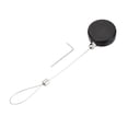 thumbnail image 1 of Uxcell 1.8 ft Retractable Cable Lock with Latch Remote Control Security Lock with Adjustable Cord Tether Anti Theft, Black, 1 of 7