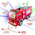 thumbnail image 2 of BESTSKY Electric Fire Truck Kids Toy - with Bright Flashing 4D Lights & Real Siren Sounds | Bump and Go Firetruck for Boys | Fire Engine Toy Trucks, 2 of 6