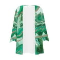 thumbnail image 4 of Femmes Cardigan 3/4 Manches Bouton vers le Bas Kimonos Légers Vêtements d'Automne Décontractés, 4 of 6