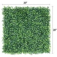 thumbnail image 4 of 20" x 20" Artificial Boxwood Hedge Panel 12PCS for Outdoor Garden Backyard, Green, 4 of 7
