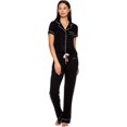 thumbnail image 1 of Ensembles de Pyjama pour Femmes - Haut de Pyjama à Col Cranté et Pantalon de Pyjama - Logo de Pyjama pour Femmes, 1 of 5