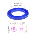 thumbnail image 2 of Silicona Bobina Anillo Soporte y 20 Plástico Bobinas Juego para Diario Costura Suministros, Azul Púrpura, 2 of 6
