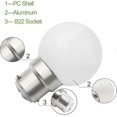 thumbnail image 2 of 6Pcs B22 LED Bulb 3W Golf Ball Bulbs B22 Bayonet Small Globe Light Bulb Incandescent Dimmable s202412248150, 2 of 4