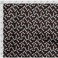thumbnail image 4 of Soimoi Dog Printed, Japan Crepe SatinFabric, by The Yard 54 Inch Wide, Decorative Sewing Fabric for Dresses Kimonos Gowns, White & Black, 4 of 5