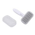 thumbnail image 3 of Self  Pet Brush, Button  Cat Hair Removal Slicker Comb Time Saving  For Home For Cats Steel Wire Rubber Head Gray, 3 of 8