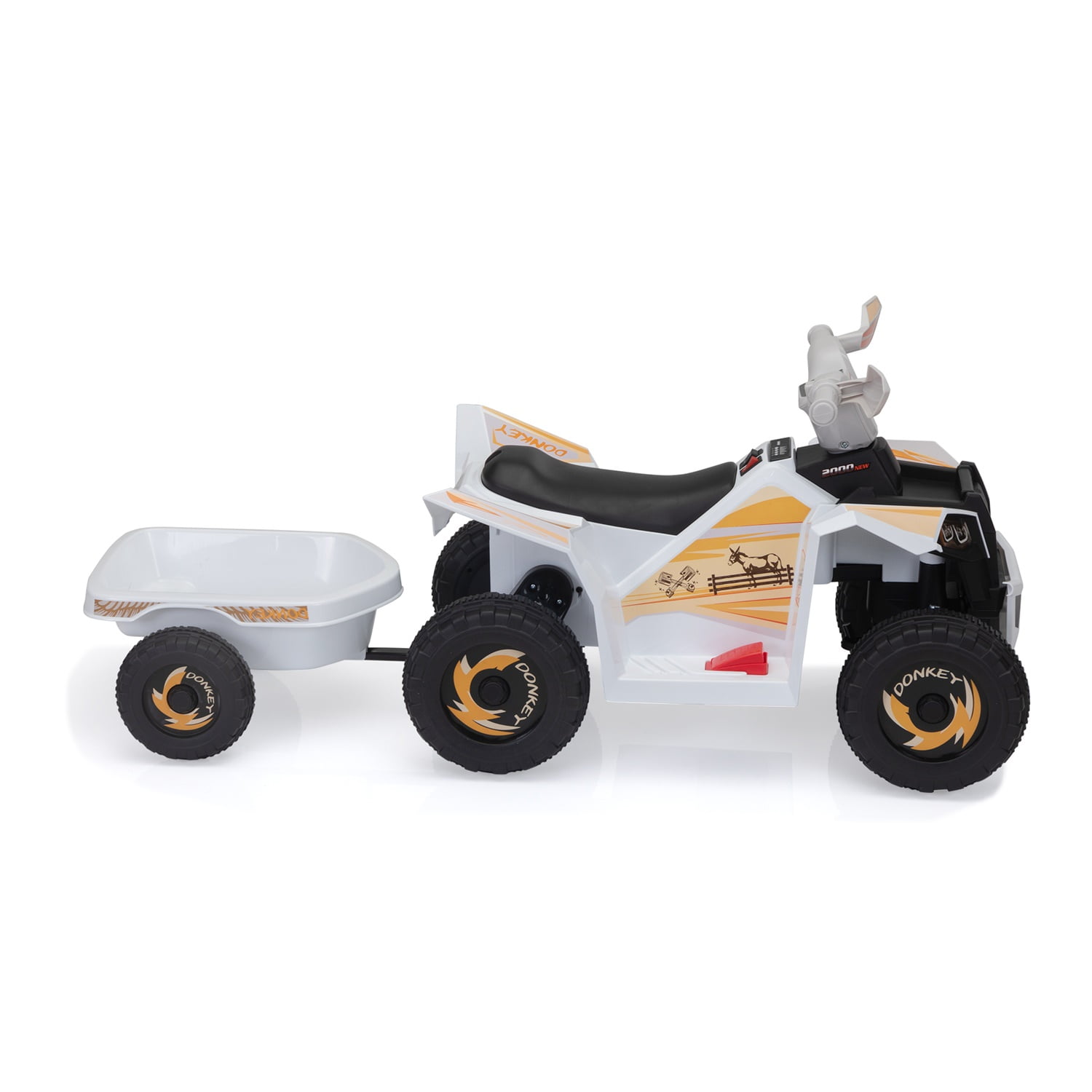 CIPACHO 6V Kids Ride-on ATV, 4 Wheels Battery-Powered Ride-On Toy for Children, White CIPACHO 6V Kids Ride-on ATV, 4 Wheels Battery-Powered Ride-On Toy for Children, White