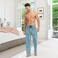 thumbnail image 7 of Blue Summer Wooden Ghost Pajama Pants, Men's Lounge Pants Light with Drawstring and Pockets, Christmas New Year Birthday Father's Day Gifts, 7 of 7