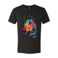 thumbnail image 2 of Wild Bobby, Neon Rainbow Horse Animal Lover Mens Premium Tri Blend T-Shirt, Vintage Black, X-Large, 2 of 3