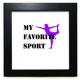 thumbnail image 1 of Como deportes Fitness Balanced Body Building Mesa de pared con marco cuadrado negro, 1 of 4