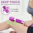thumbnail image 4 of Godewogo 10-Speed High-Power Corded Handheld Massager, Deep Tissue Therapy for Woman, Muscle Pain Relief, Body Soreness Recovery, Powerful Vibration,Purple, 4 of 11