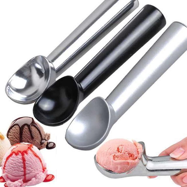 Cuchara para helado en forma de bola, cuchara antiadherente de Metal de aluminio para servir Catering, 3 uds.