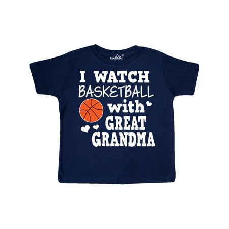 

Inktastic I Watch Basketball with Great Grandma Gift Toddler Boy Girl T-Shirt