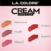 L.A. Colors Long-lasting Moisture Cream Velvet Plush Lipstick, Angelic