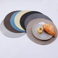 thumbnail image 6 of Round Braided Placemats Set of 4 Washable Round Placemats for Kitchen Table 15 inch Round Table Mats by Casewin(Gold), 6 of 8