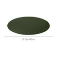 thumbnail image 3 of Double-Sided Leather Round Table Mat, Two-Color Placemat, P.U Material, Heat-Insulating, Oil-Proof, Dirt-Proof, Non-Slip Bottom, Durable, Easy to Clean, Fashionable Color, 3 of 6