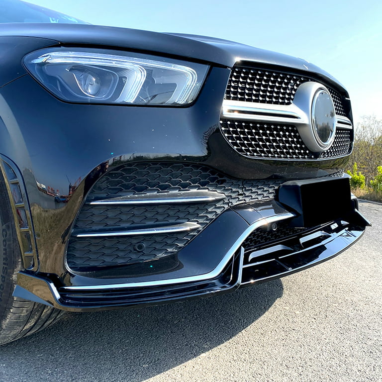 For Benz GLE W167 2020-2022 Carbon Fiber Front Bumper Lip Spoiler Bodykit  Refit