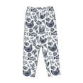 thumbnail image 6 of Uemuo Chicken And Fish Pattern Women's Wide Leg Palazzo Lounge Pants with Pockets Light Weight Loose Comfy Casual Pajama Pants-X-Large, 6 of 9