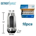 thumbnail image 6 of Detroit Axle - 330mm Rear Drilled Rotors Brake Pads Wheel Lug Nuts Replacement for Ford Taurus Flex Lincoln MKS MKT MKX, 6 of 7