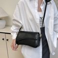 thumbnail image 1 of Bolso Hombro Vintage Mujeres Bolso Cuadrado Cuero Pequeño Cuero Retro (negro), 1 of 9