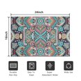 thumbnail image 5 of Multicolor Ethnic Paisley Pattern Door Rugs,Washable Non Slip Door Mats Indoor,Decorative Door Mats,Entry Mat Indoor for Entrance,Bedroom,Kitchen,Bathroom,16"x24", 5 of 6