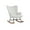 Beige - Velvet, variant on Guyou Modern Rocking Chair, Glider Nursery Chair with Tufted Wingback, Faux Leather Upholstered Accent Armchair for Living Room Bedroom Nursery, Black