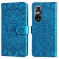thumbnail image 2 of Funda tipo cartera GANGXUN para Huawei Nova 9 Pro , diseño girasol, cuero PU, soporte, cierre magnético, tarjetero, 2 of 5