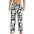 thumbnail image 2 of Kdxio Cartoon Penguin Print Men's Sleep Pajama Pant Lounge Pants with Pockets, 2 of 8