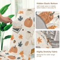 thumbnail image 5 of Yayeee 2 Pack Dining Chair Covers Stretch Parson Chairs Slipcovers Seat Protector, Fall Books, 5 of 6