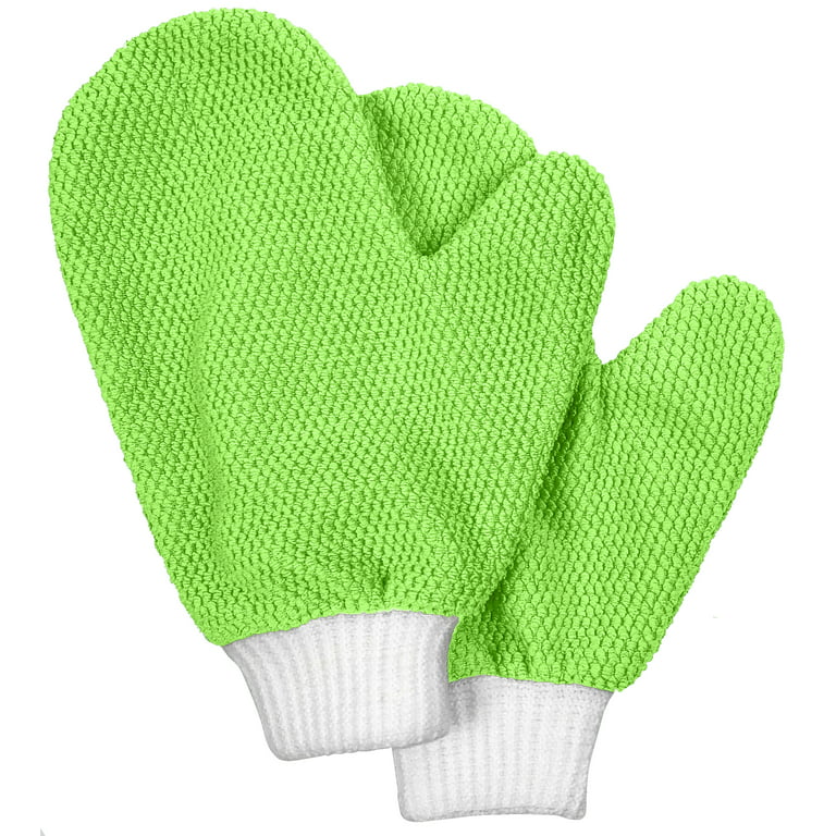 TidyUps 2 Pairs of Microfiber Dusting Gloves & Mesh Wash Bag 