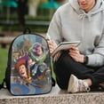 thumbnail image 6 of Toy Story Backpack, 17 Inch Laptop Backpack, Water-Resistant BookBag, Adjustable Shoulder Straps, Durable 600D Polyester, 6 of 9