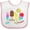 White and Pink, variant on Inktastic Just Chillin This Summer- popsicles Boys or Girls Baby Bib