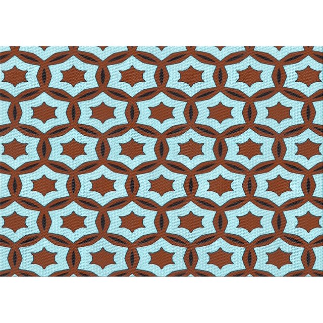 Ahgly Company Machine Washable Indoor Rectangle Transitional Blue Lagoon Blue Area Rugs, 8' x 12'