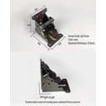 thumbnail image 2 of u200b2-Pack Folding Furniture Support Brackets - Self-Locking Hinges for Tables/Desks (Zinc Alloy Build)u200bu200b_CP, 2 of 5