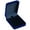 Blue, variant on Opvise Jewelry Box Portable Cuboid Velvet Plastic Women Jewelry Container for Home