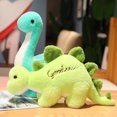 thumbnail image 2 of Muñeco de peluche de dinosaurio de dibujos animados, peluche suave, Tyrannosaurus Rex, Triceratops, Stegosaurus, almohada para abrazar, regalo de cumpleaños, 2 of 5