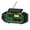Green, variant on Bluetooth Emergency Hand Crank Radio, 2400mAh FM/AM/NOAA Weather Solar Radio with Flashlight, Phone Charger, SOS Alarms, Headphone Jack, Reading Light for Home Outdoor