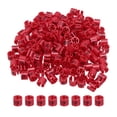 thumbnail image 1 of Uxcell 300 Pcs Marqueurs pour Cintres, Étiquettes de Codage de Couleur Rouge pour Tringle de 3mm Rouge, 1 of 7