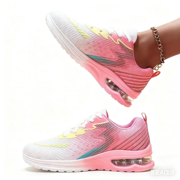 Ulsto Women's Air Cushion Running Shoes | Ultra Comfort & Slip-Resistant | Breathable Mesh & Gradient Color Design