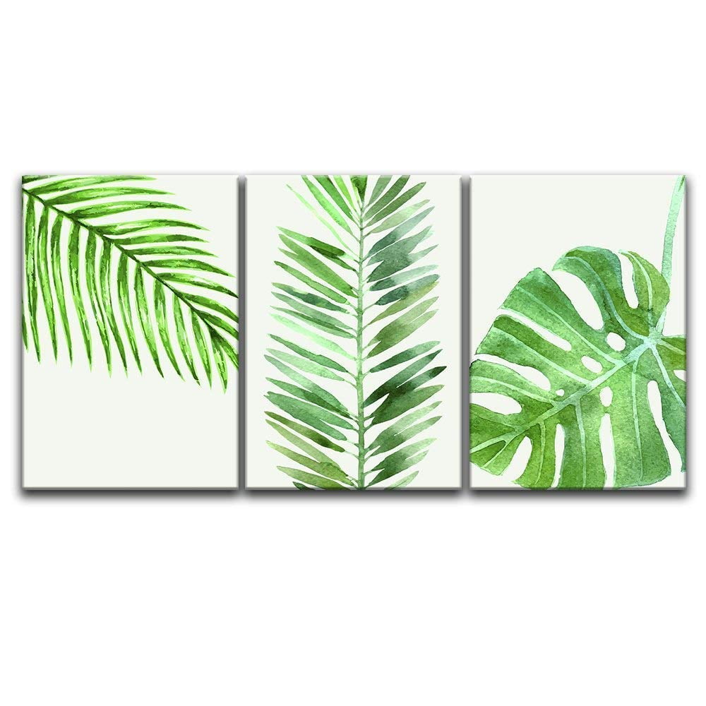 Printable Art Green Stripes Tropical Wall Art Decor Tropical Art Tropical Leaf Print Green Leaves Decor Plant Print Plant Photography