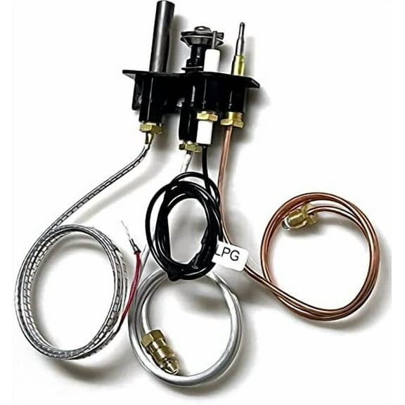 69L18 Pilot Assembly Propane Gas (LP) for Lennox Elite, IHP, Merit, Superior, Astria Fireplaces and Inserts, Pilot Replacement Parts with Thermocouple, Thermopile. 69L1801, J4118, 902162