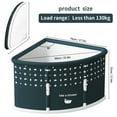thumbnail image 6 of Anvazise Fan-shaped Foldable Bathtub, Portable Bathtub for Adult, Large Collapsible Tub, Freestanding Surround Collapsible Tub, Effortless Folding Corner Bathtub, 6 of 13