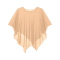 thumbnail image 4 of jiaxiM Women Chiffon Sheer Cape Poncho Top Shawl Wraps for Evening Dress Capelets Beach Cover Up Wedding Party, 4 of 4