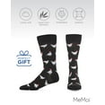 thumbnail image 6 of MeMoi Men's Funny Chicken Pattern Rayon from Bamboo Blend Novelty Crew Sock - Mens - Male, 10-13, Black, 6 of 7