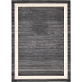 thumbnail image 1 of Unique Loom Del Mar Collection Contemporary Transitional Area Rug, 8' x 11' 4", Black/Ivory, 1 of 10