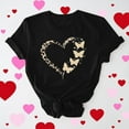 thumbnail image 2 of RKSTN Valentine Gifts Women's Valentine's Day T Shirts Oversized Crewneck Valentines Graphic Print Short Sleeve Shirt Womens Casual Solid Round Neck Plus Size Loose Fits Tee Top Summer Clothes, 2 of 8