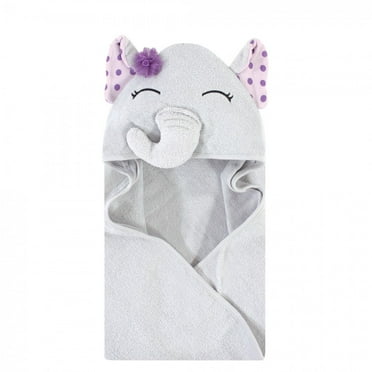 Luvable Friends Unisex Hooded Towel With Five Wipes, Duck, One