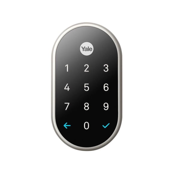 Open Box GOOGLE Nest x Yale Lock - Tamper-Proof Smart Wifi Bluetooth Deadbolt Lock with Nest Connect - Satin Nickel