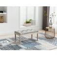 thumbnail image 2 of Guyou Linen Entryway Bench, 15.8"H Bedroom End of Bed Bench with Upholstery Button Tufting, Two-person Piano Bench with Rubber Wood Legs for Living Room Dining Room Hallway, Grey, 2 of 11