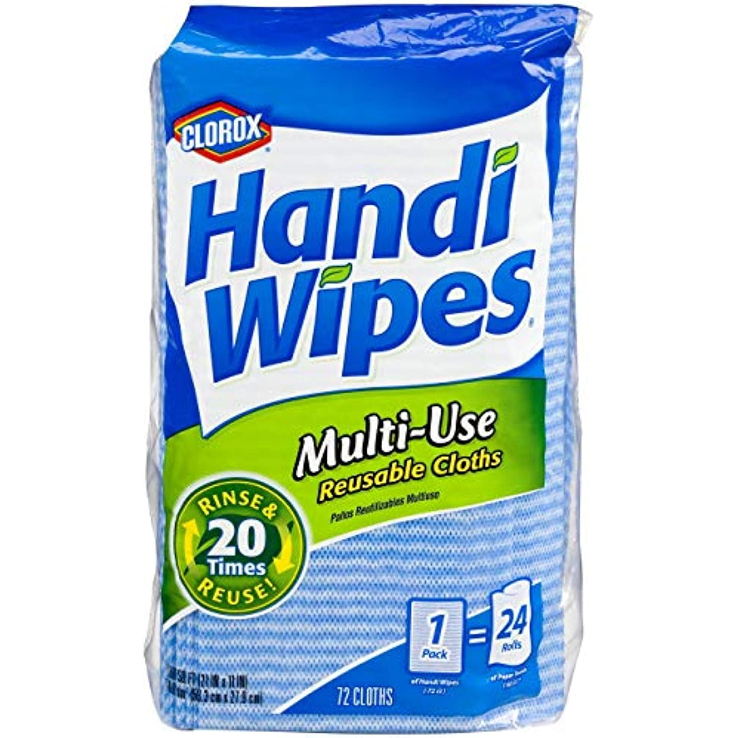 Clorox Handi Wipes, Dry MultiUse Reusable Cloths, 72 Count