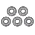 thumbnail image 2 of Flange Ball Bearing Flanged Ball Bearings Replacement Flange Ball Bearing Steel Flange Ball Bearing Steel Bearings 5 Pcs Flange Ball Bearing For Transmission Entertainment Robots, 2 of 8